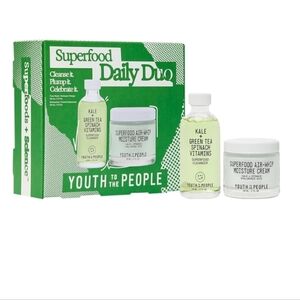 🆕️ 🌱YOUTH TO THE PEOPLE - SUPER FOOD DAILY DUO CLEANSER & MOISTURE CREAM SET🌱